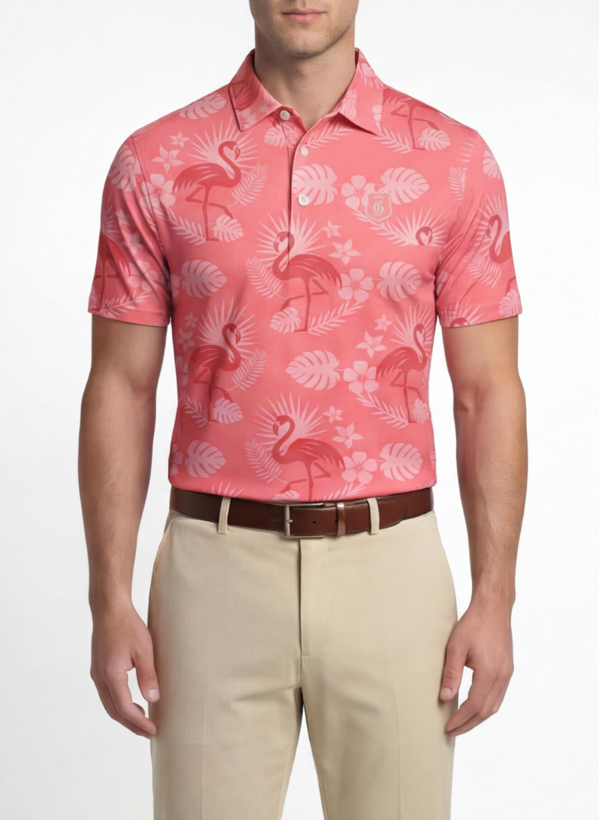 Flamingo Sunset Polo