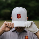 White Hero Cap from Dragon Collection men's hats collection, featuring a stylish design and adjustable fit.