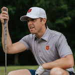 White Hero Cap for men from Dragon Collection, a stylish men's hat with a classic design and adjustable strap.