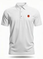 White men's Hero Polo from Dragon Collection featuring a classic collar and short sleeves, casual and stylish for everyday wear.