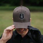 Men's charcoal Players Cap from Originals Collection, stylish men's hat with adjustable strap and embroidered logo detail.