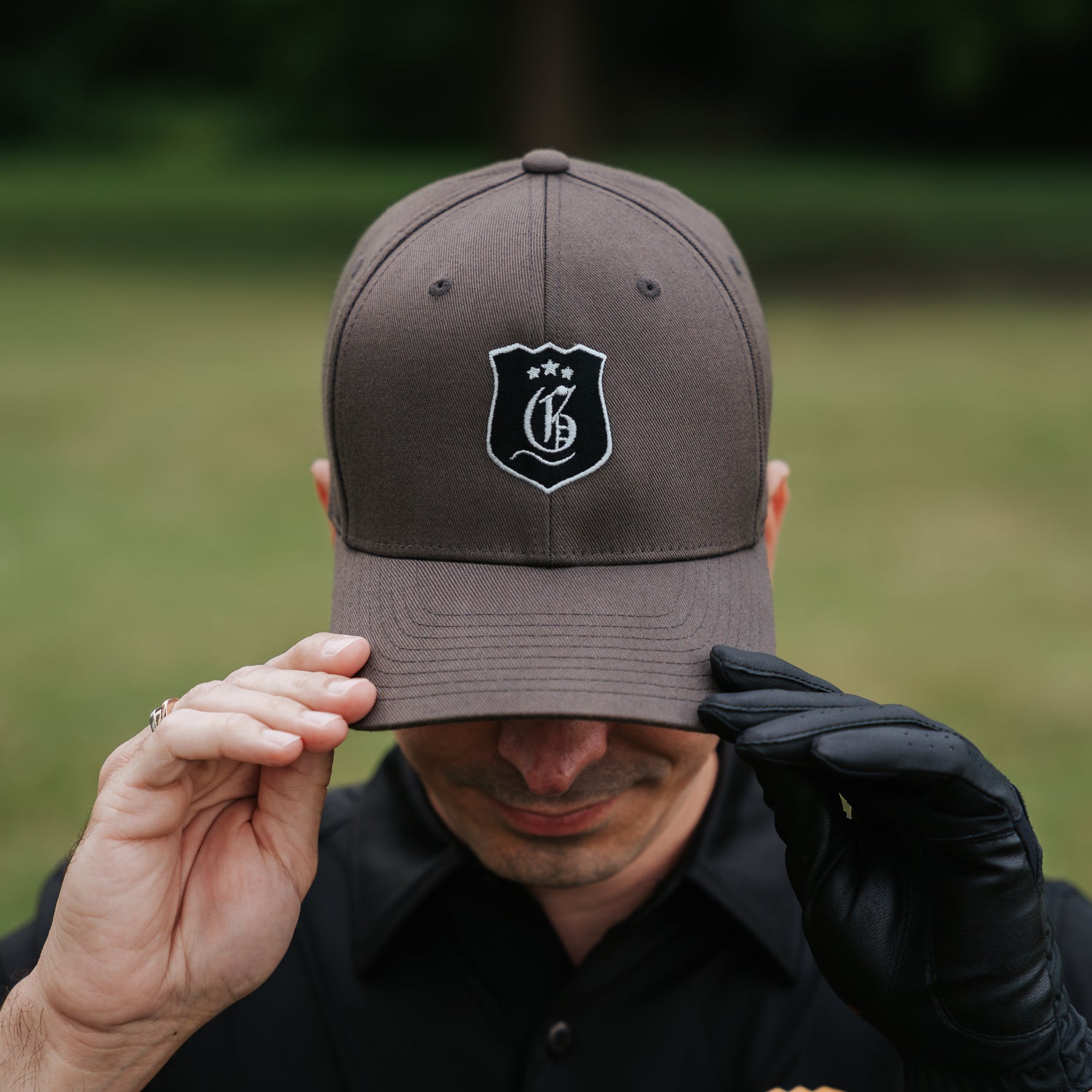 Men's charcoal Players Cap from Originals Collection, stylish men's hat with a classic design and adjustable strap.