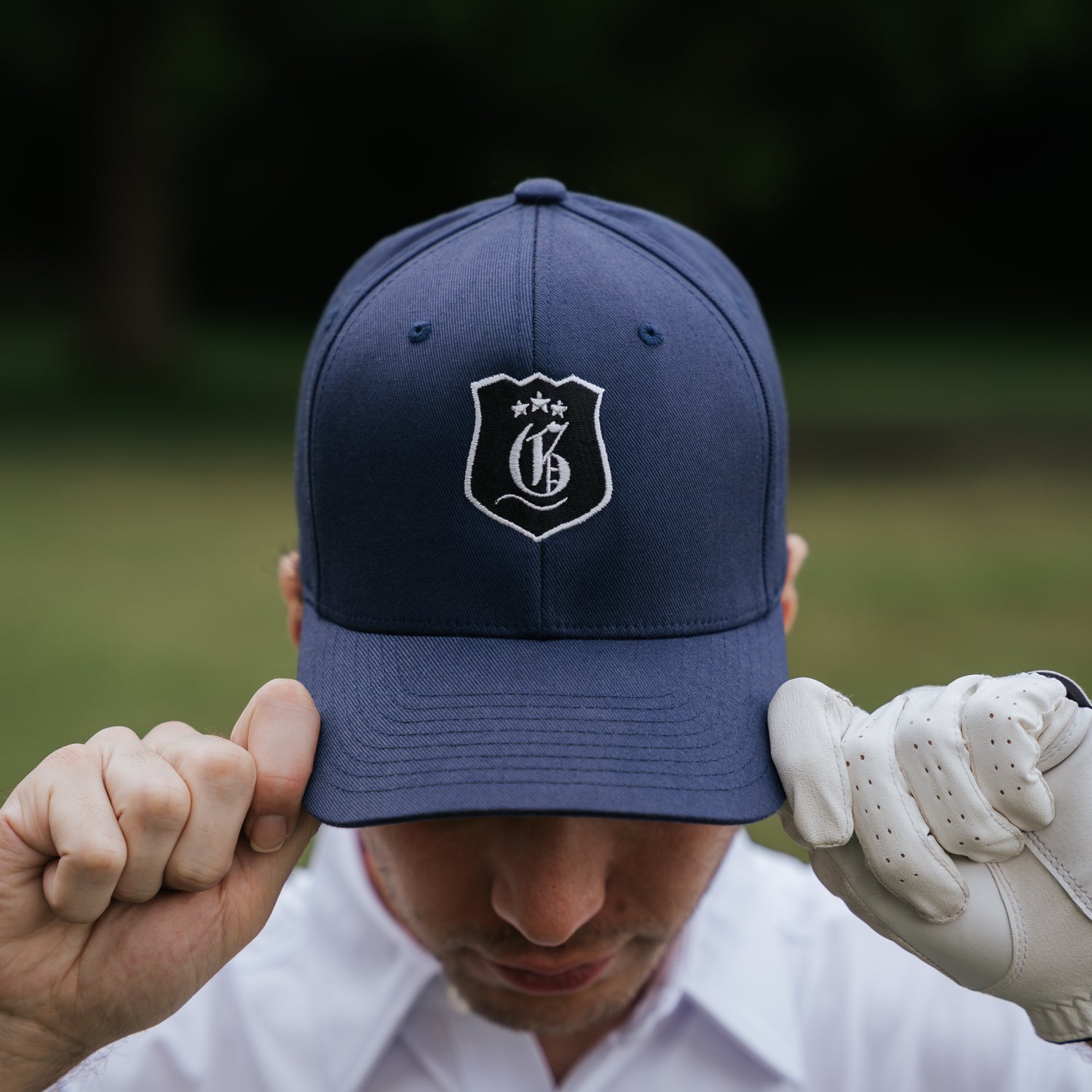 Navy men's Ace Cap from Originals Collection featuring a classic baseball style and adjustable strap.