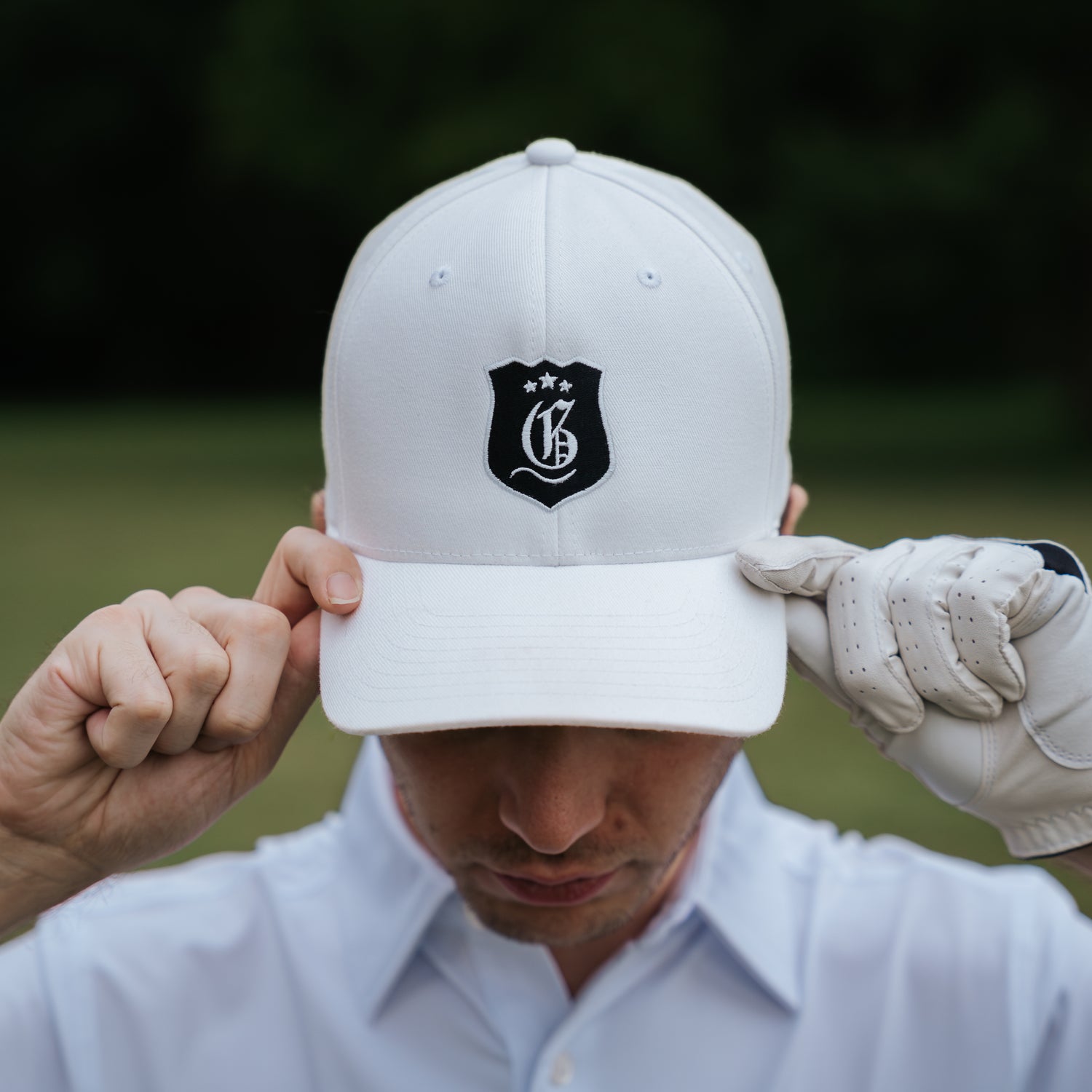 White men's Ceremony Cap from Originals Collection, stylish and casual men's hat with a classic design.