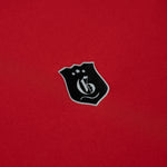 Red men's Victory Polo shirt from Originals Collection, featuring a classic collar and short sleeves.